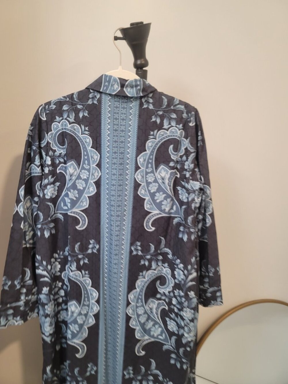 Trish Scully Isobel Long Sleeve Maxi Dress Cotton New NWT Multicolor Large - Picture 9 of 11